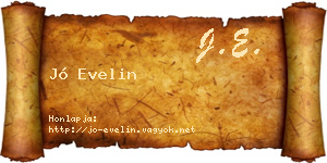 Jó Evelin névjegykártya